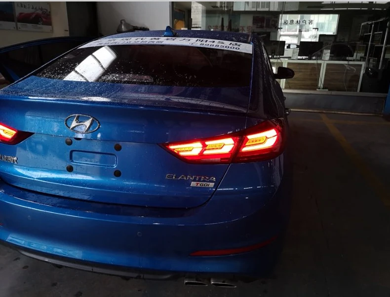Автомобильный Стайлинг задний фонарь для Hyundai Elantra светодиодный светильник 2017-2018