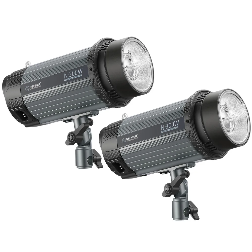 Neewer 600W(2 Pack 300W)5600K фотостудия стробоскопический светильник моно с моделирующей