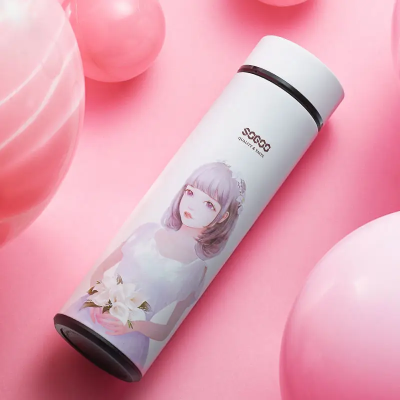Style G Cute fashion thermos bottle thermos mug stainless steel tumbler vacuum flask water bottle termica stainless thermos WZD080 - Цвет: Style G