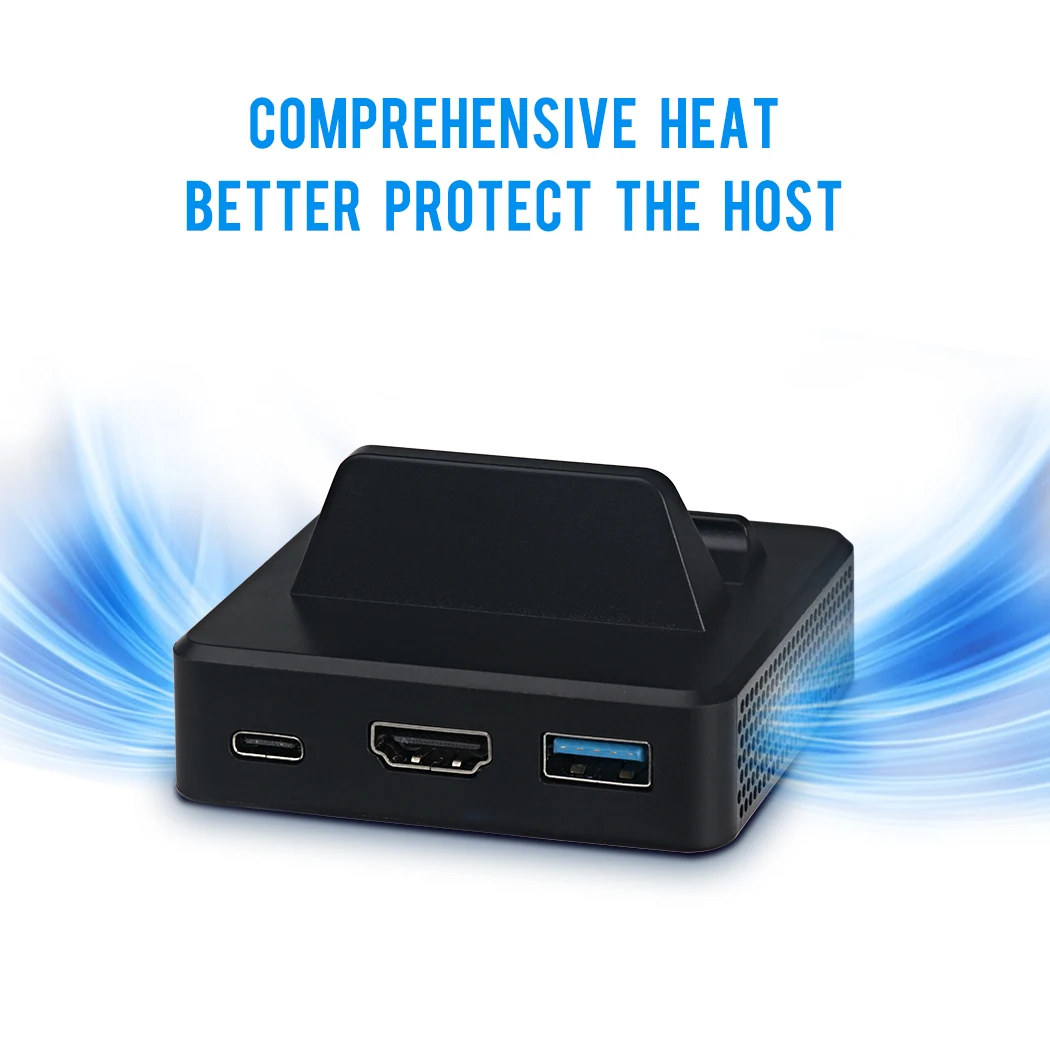 Портативный HDMI адаптер type-C для HDMI переключателя, HDMI видео конвертер, док-станция, USB 3,0 порт, компактная сменная зарядная подставка, док-станция