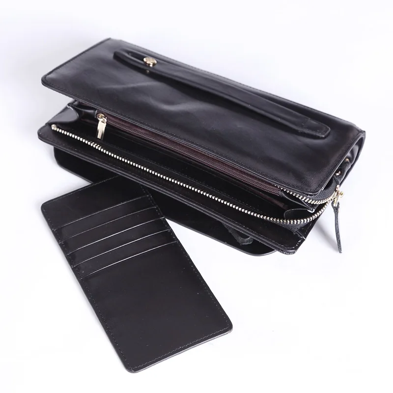 Новинка 2016 винтажная деловая ручная сумка мужские клатчи длинный бумажник из