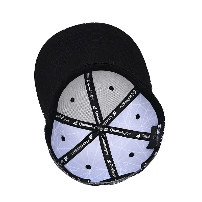 Quanhaigou белые лазеры Snapback крутая плоская шляпа с козырьком для молодых людей