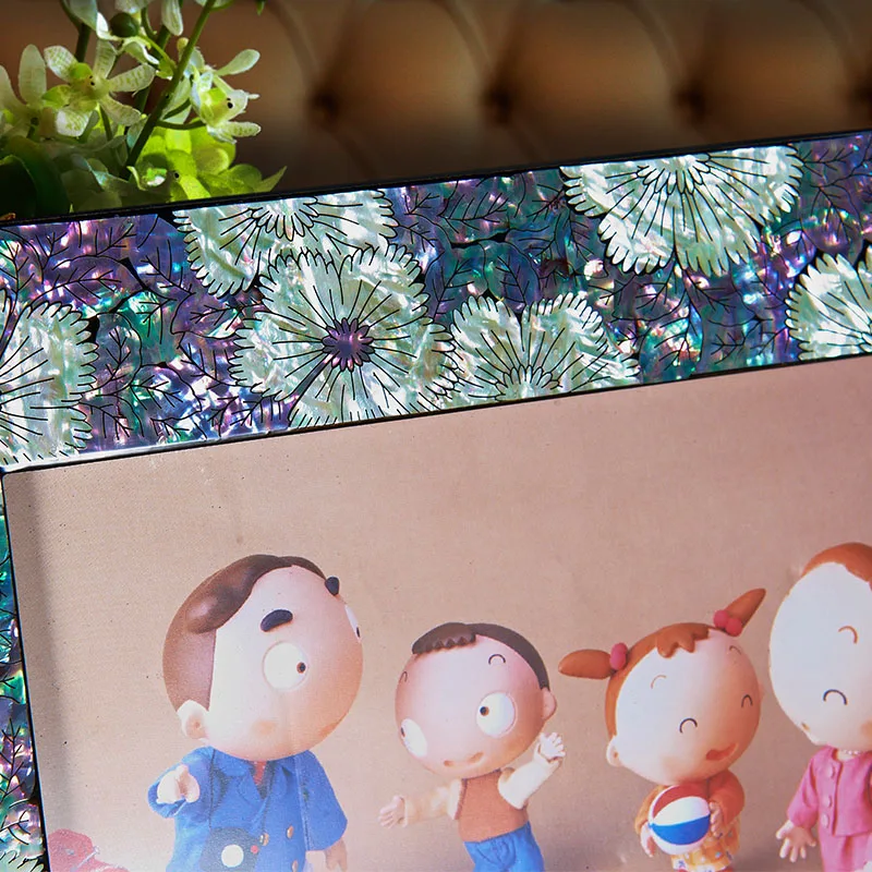 Традиционный Китайский Оболочки Резьба Старинные Фоторамки Домашнего Декора