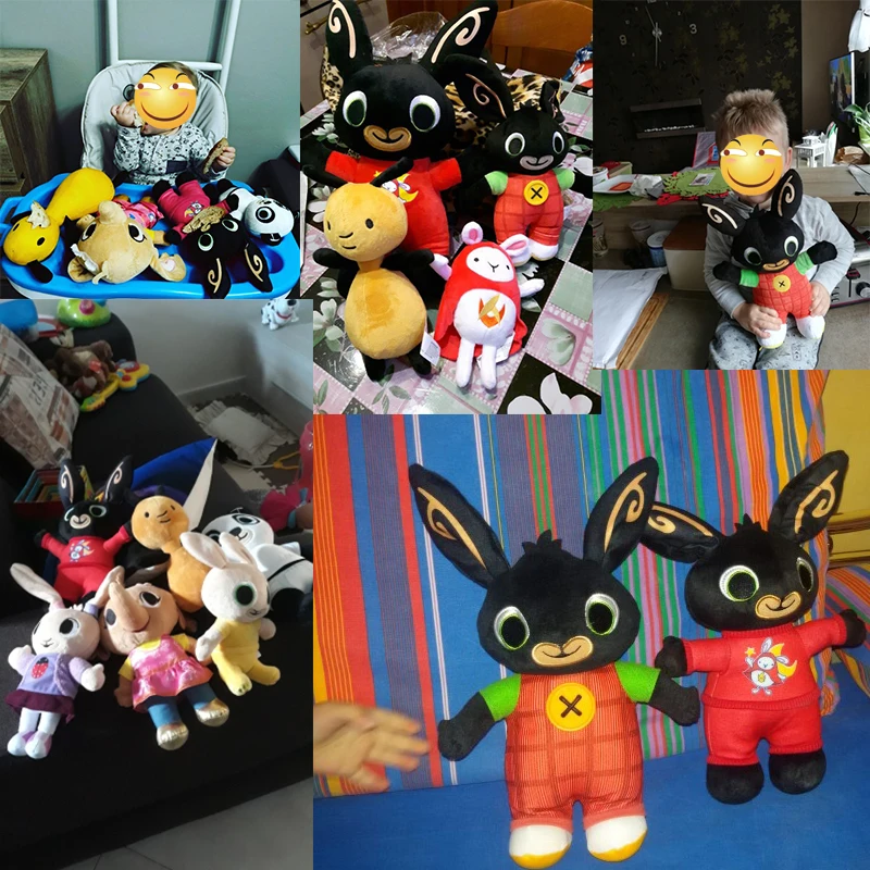 Bing Bunny Плюшевые игрушки sula flop Hoppity Voosh pando кукла peluche куклы игрушки детские подарки на день рождения