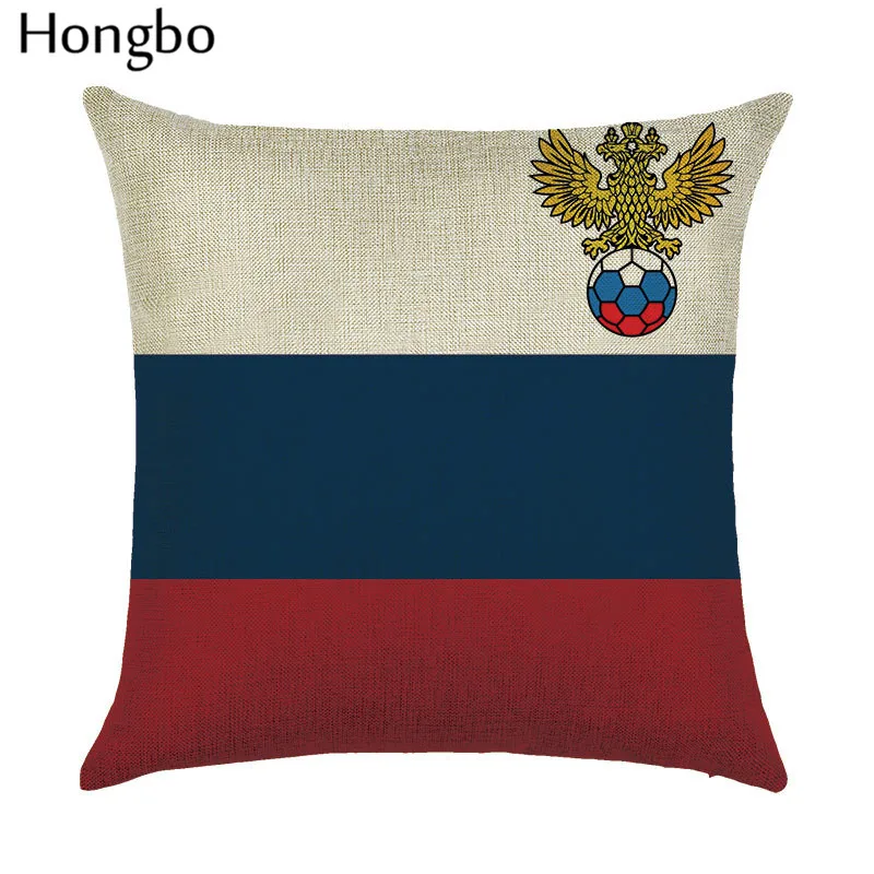 Hongbo 1 шт. Современная Минималистичная креативная мультяшная печать домашняя подушка для мебели набор подушек флаг футбольная команда узор