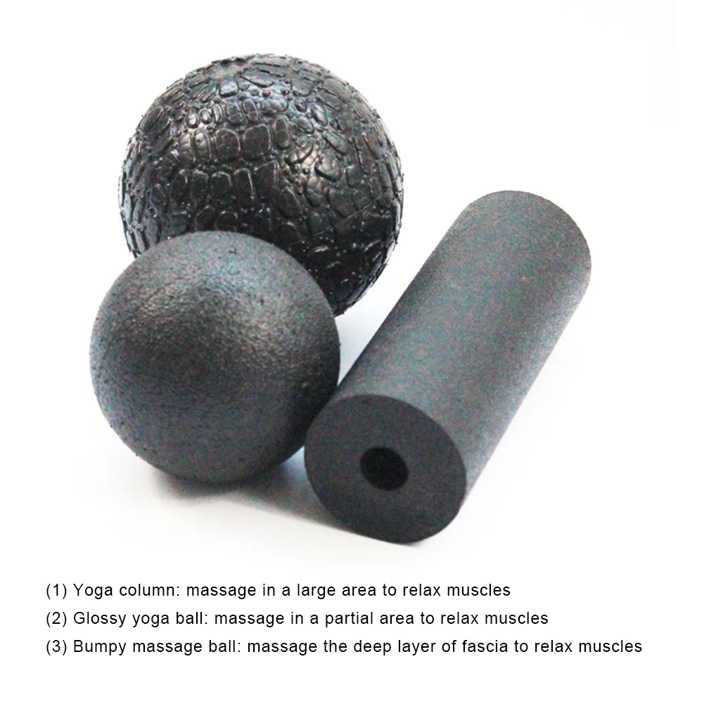 1 Набор здоровье фитнес-мяч для массажа медицина Йога Myofascial релиз фасции Кроссфит тело Пилатес Тренажерный зал Спорт мяч массажер ролик