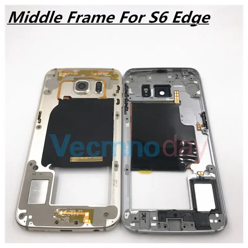 Оригинальный корпус со средней рамкой рамка для Samsung Galaxy S6 edge G925 запасные