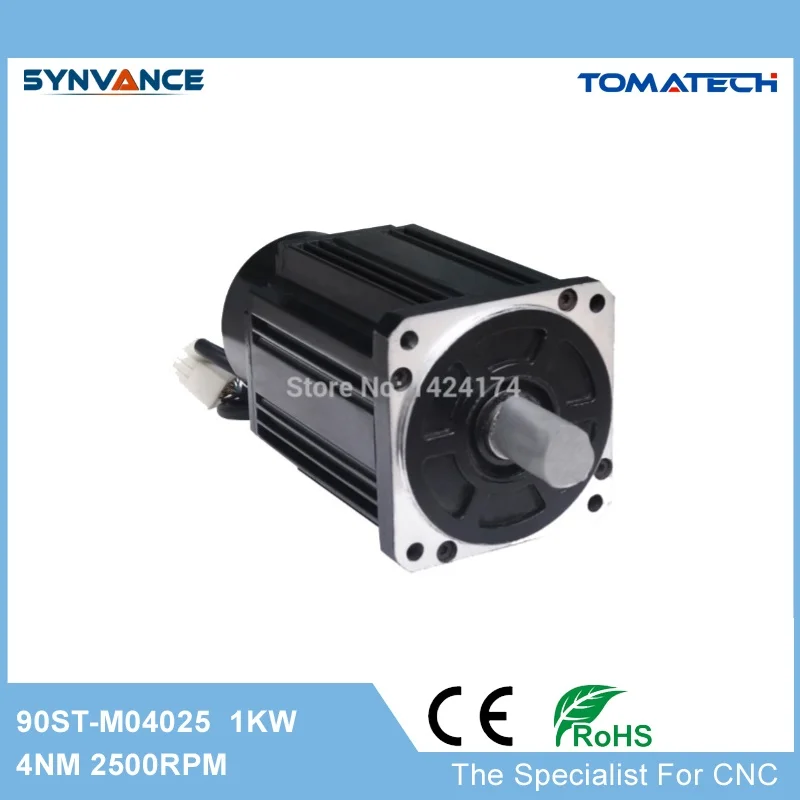 80ST M04025 80 мм фланец 1 кВт 2500 об/мин 4 нм высокоэффективный сервомотор переменного