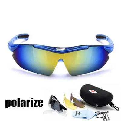 Cycling Glasses 6 Поляризованные очки для велоспорта, очки с 3 линзами, Uv400, очки для горного велосипеда, Mtb, для бега, рыбалки, солнцезащитные очки, очки - Цвет: Cycling Glasses 6