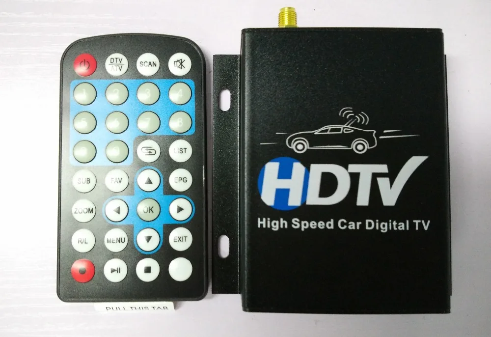 12V 24V Car ATSC Северная Америка цифровой ТВ приемник Box Full One Seg с Антенна