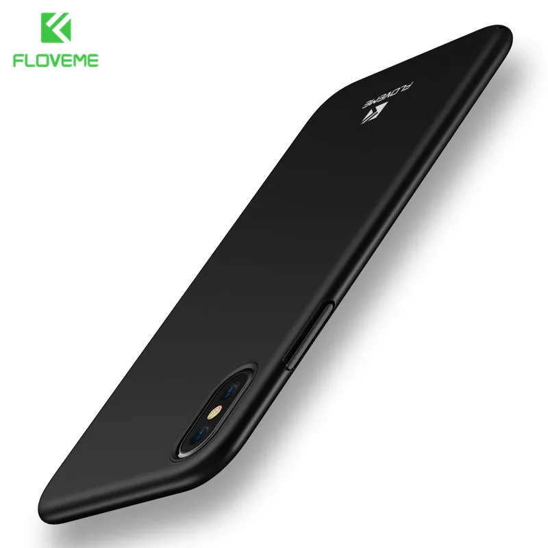 FLOVEME Роскошные гладкие телефонные чехлы для iPhone X чехол 6 6s 7 8 Plus матовые