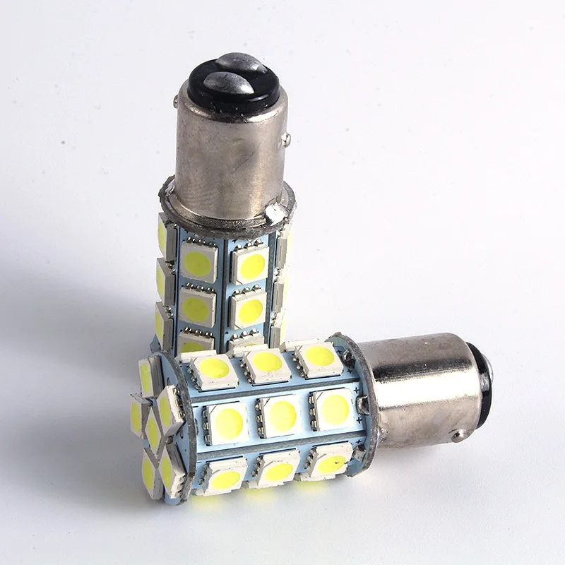 2 шт. 1157 BA15D 5050 SMD 27 LED Автомобильный задний якорь лампа заднего света DC 12V # S018Y