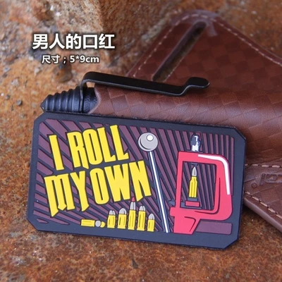 3D тактическая нашивка I Roll My Own Emblem Мужская губная помада крючок петля военный