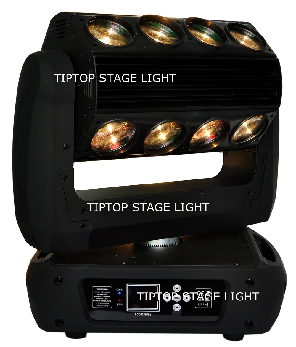 

GIGERTOP 4 Unit 16x25W RGBW Led Moving Head Light 4IN1 400W High Brightness Mirage Led Moving Head Spider Light Hanging Bracket