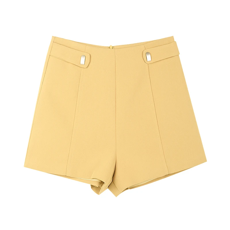 Расклешеные шорты с высокой талией женские летние 2019 новые офисные короткие
