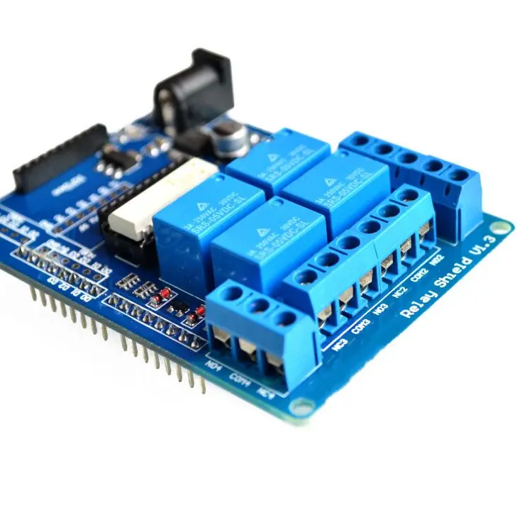 70 Вт постоянного тока 4 Реле Щит 9V для UNO R3 XBEE 315 433MHzo | Электронные компоненты и