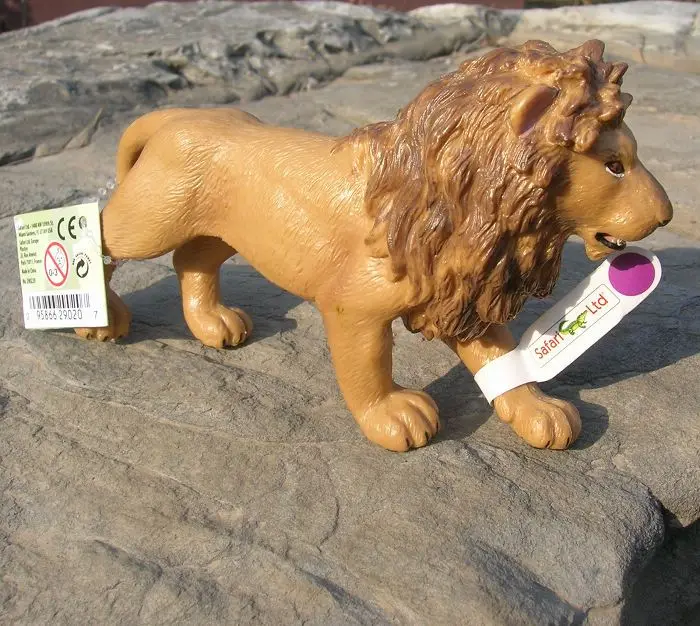 Qizhe genuine American Safari animal model simulation Angola lion print aids Toys | Игрушки и хобби