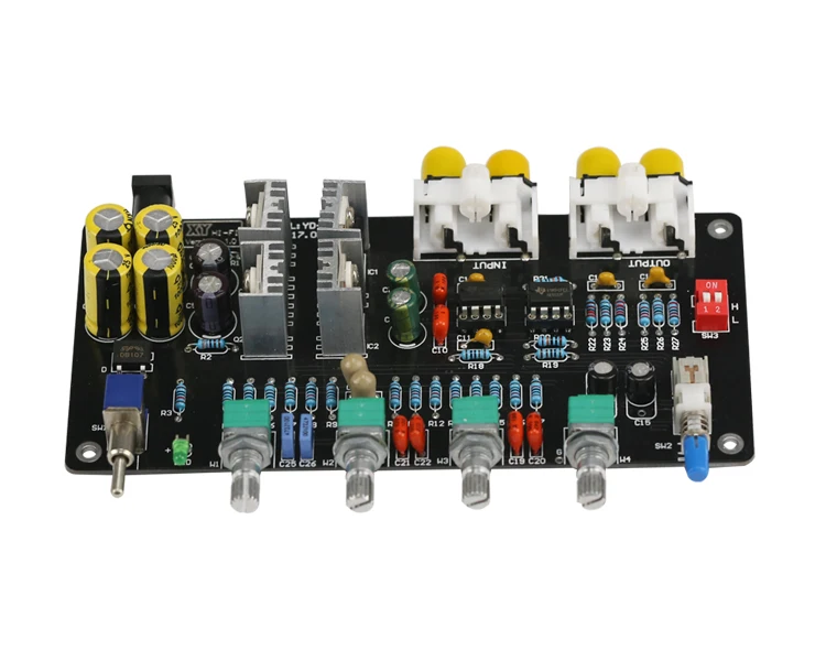 GHXAMP Kits Preamplifier Tone audio board NE5532 Preamp HIFI Pre-amp Baord Treble, MID, Bass Volume Control Filter Circuit