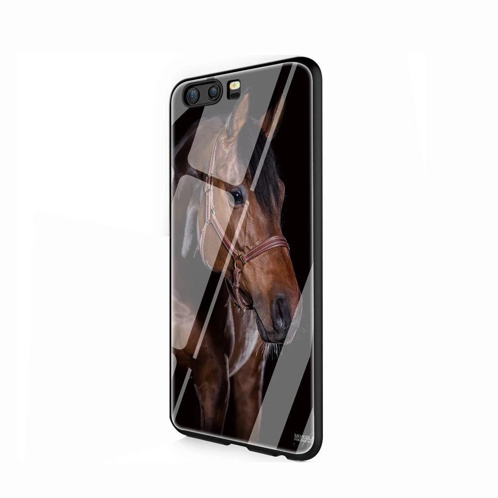 G8 Чехол для телефона из закаленного стекла с изображением лошади для huawei P10 P20 P30 Y6 Y9 Honor 8X 7A pro 9 10 Lite mate 20 Lite Pro - Цвет: G8