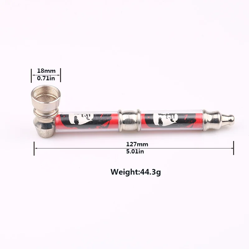 Spring Smoke Pipe Jamaica Rasta Tobacco Smoking Pipes Gift Detectors Grinder Hookah With Metal Screen | Дом и сад