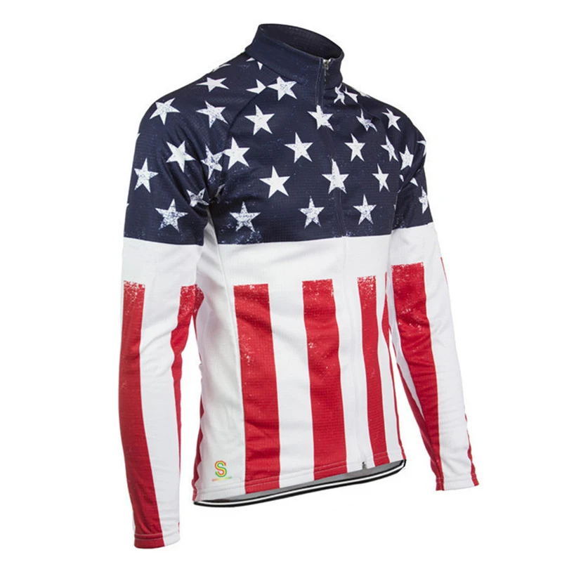 Теплая зимняя велосипедная Джерси одежда для мужчин быстросохнущая с защитой от