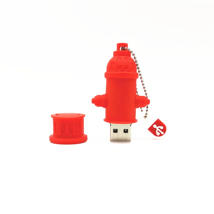 Флэш-накопитель Usb в виде мультяшного пожарного гидранта 64 ГБ 32 милый