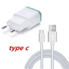 Штепсельная Вилка европейского стандарта, зарядное устройство с 2 USB-портами или кабель типа C для Xiaomi mi A1 A2 5 5s 6 8 SE для Nokia 6 7 plus 8 sirocco для Bluboo S3 S8 Plus