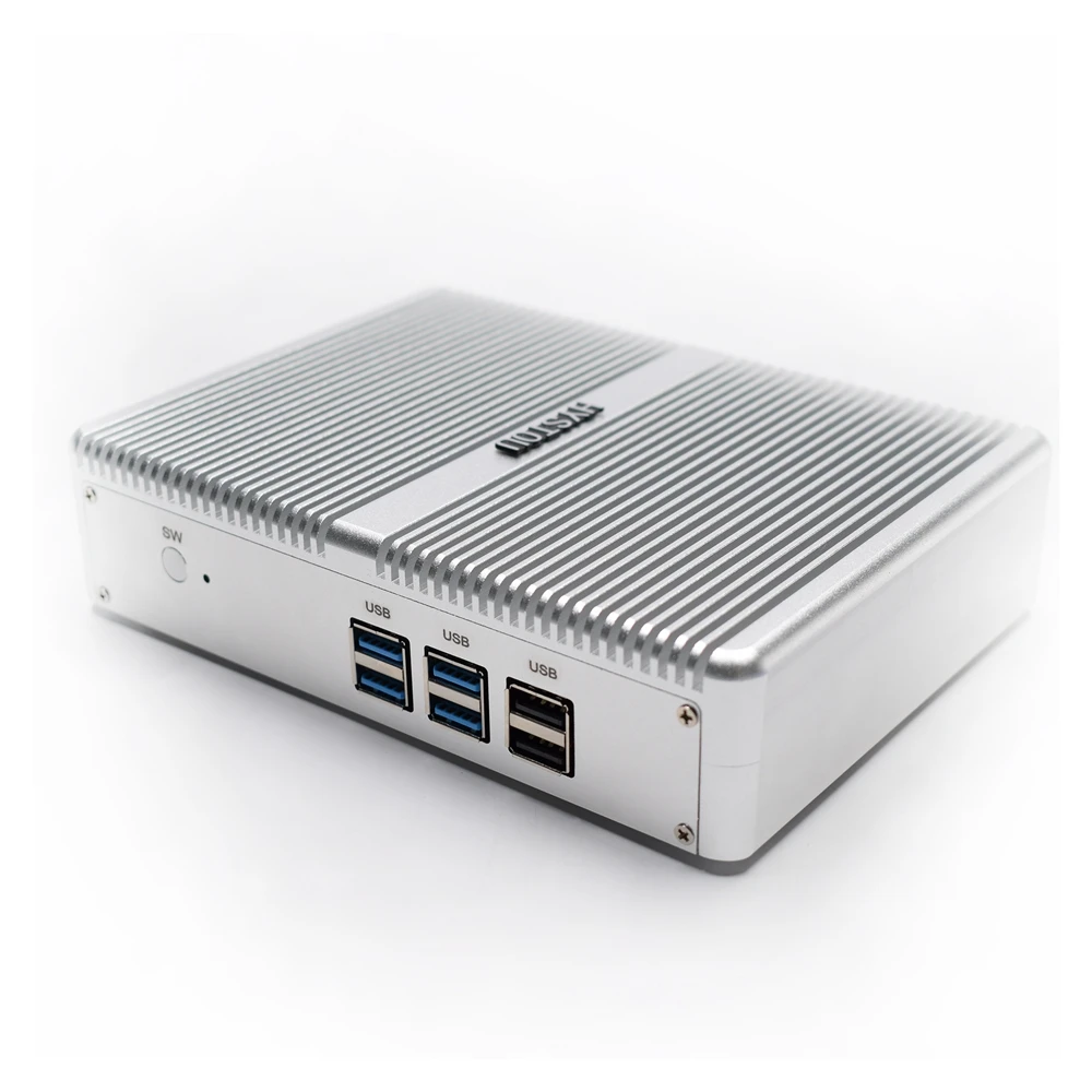 Мини ПК без вентилятора Windows 10 Pro Core i3 4010Y i7 4610Y i5 7200U 4500U Barebone HDMI VGA неттоп HTPC|Мини ПК| |