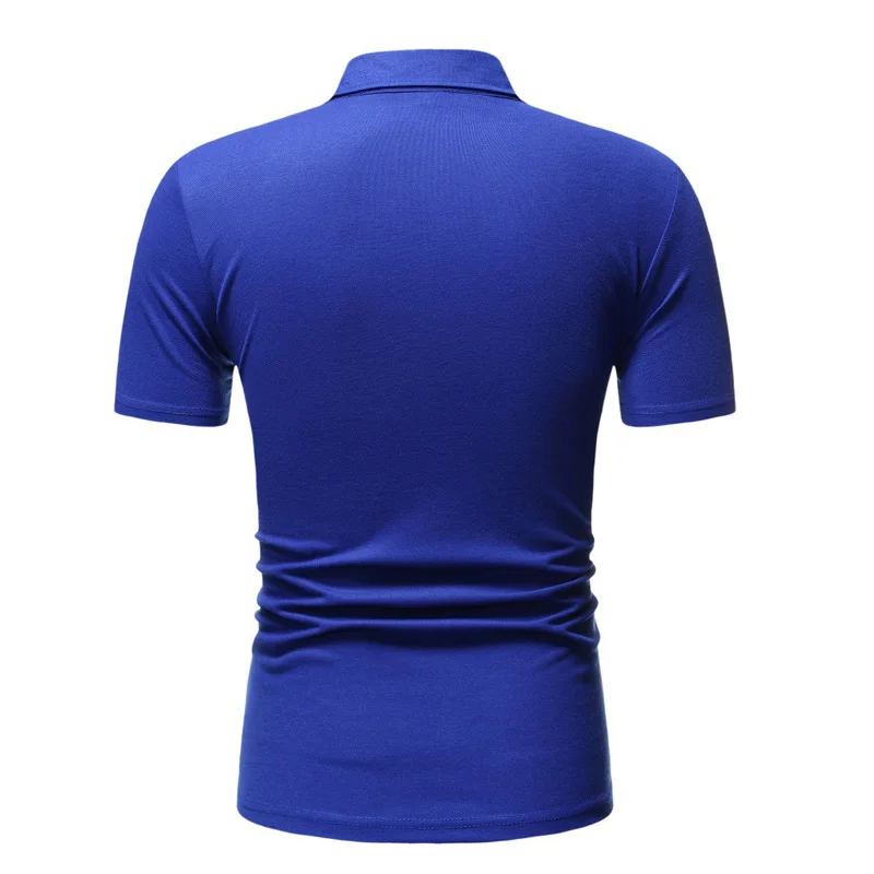 Металлические мужские футболки поло новинка 2019 брендовые Лоскутные рубашки с