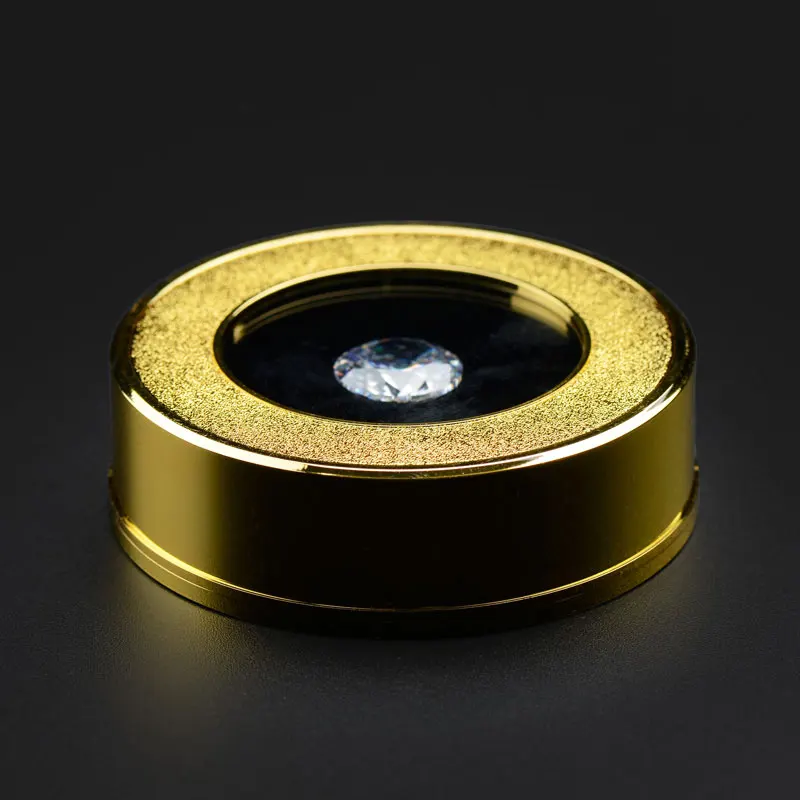 

FANXI Fashion Loose Diamond Display Box Gift Bare drill Stand Holder Jewelry Organizer Packaging for Shop Showcase