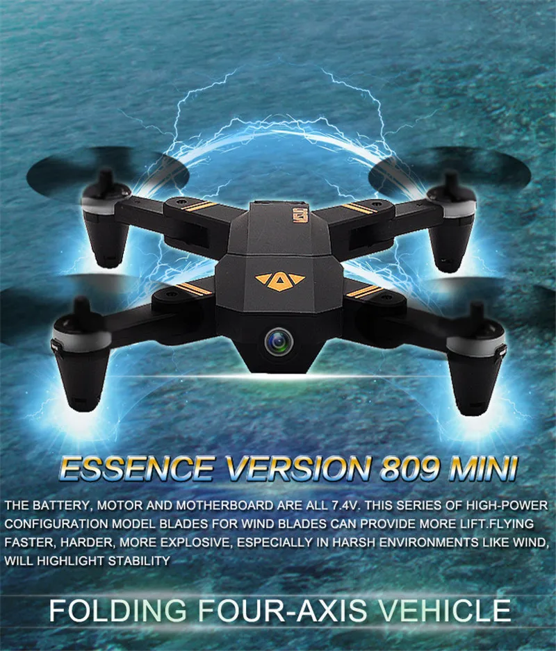 VISUO XS809MINI селфи Дрон с широким углом 2MP HD камера RC Дрон Профессиональный вертолет WiFi FPV RC Квадрокоптер VS XS809HW
