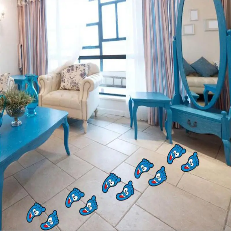 Много цветов на выбор наклейки ступни лестницы детская комната ванная