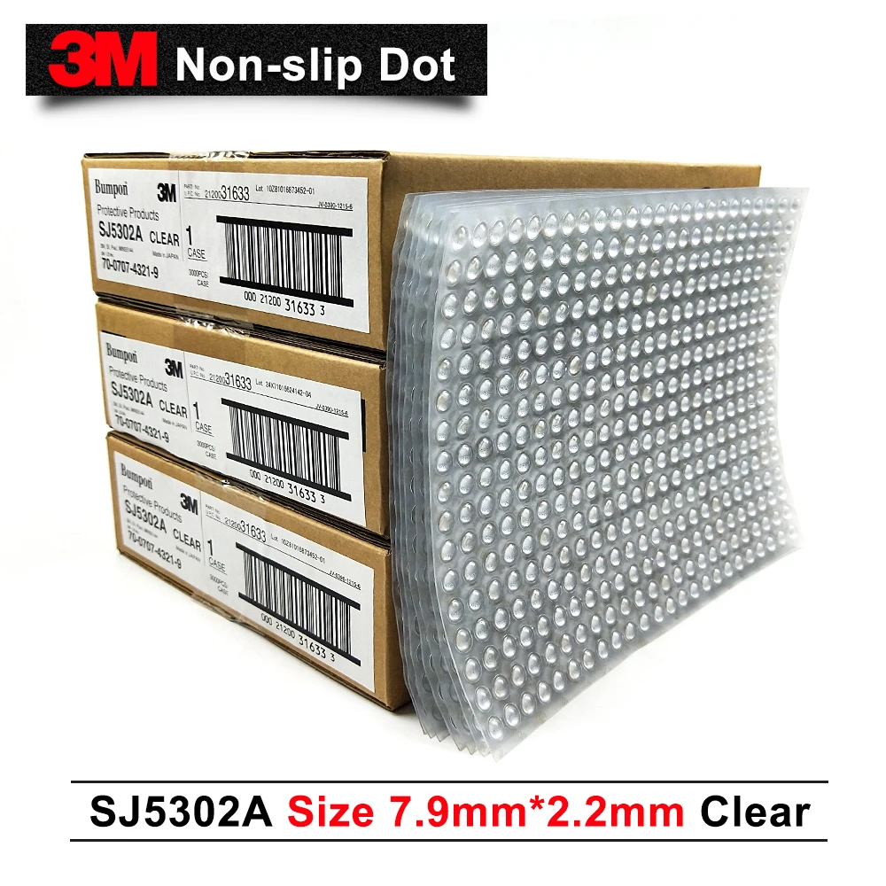 

3M protective Bumpon SJ5302A 3m clear silicon rubber dots/top hat shape 3000pcs/carton silicon rubber gasket