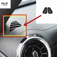 2pcslot abs carbon fiber grain high position air conditioning outlet decoration cover for 2019 mercedes benz a200 180