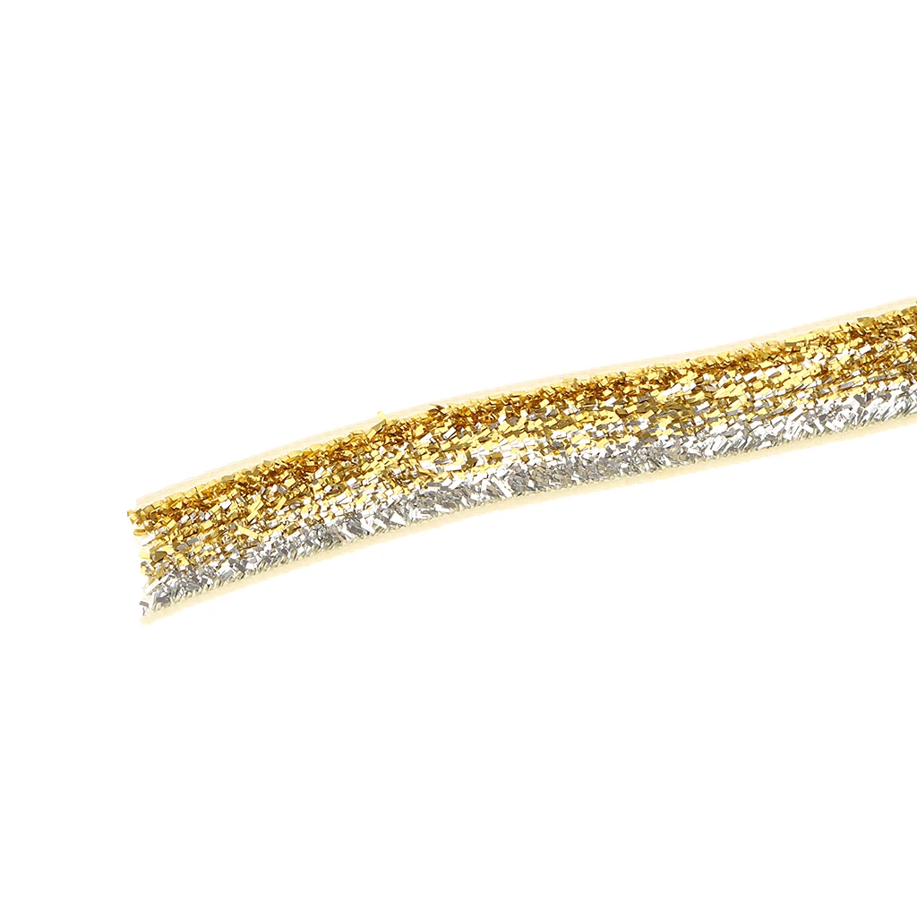 45 м/рулон 10 мм металлическая блестящая бархатная лента для рукоделия зажимы