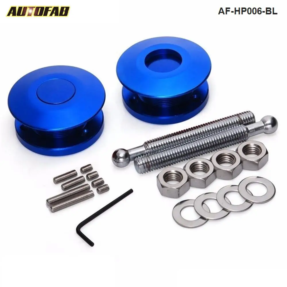 

Hood lock Universal Push Button Billet Hood Pins Lock Clip Kit Car Quick Latch AF-HP006-ALBZ