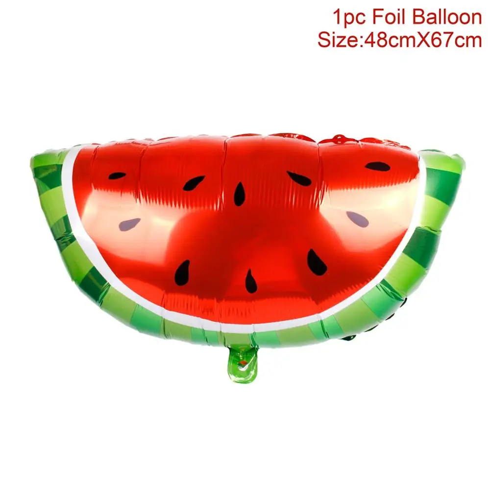 Watermelon balloon Гавайские Вечерние Декорации в виде фламинго Aloha Luau, летние тропические вечерние принадлежности в виде пальмовых листьев ананаса, Гавайские вечерние свадебные декорации на день рождения - Цвет: Watermelon balloon