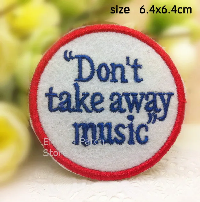 10 шт рок музыкальные ноты гитара колокольчик вышитый мотив Мультфильм