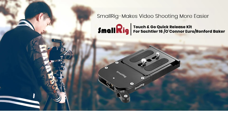 Набор быстрого крепления SmallRig Touch and Go для Sachtler 16/О 'Коннор евро 80 мм/Ronford Baker RBQ 80 мм-2128