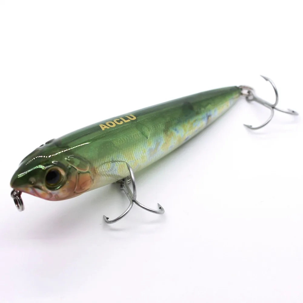 AOCLU wobblers Super Quality 6 Colors 10.5cm 15.6g Hard Bait Minnow Crank PopperFishing lures Bass Fresh Salt water 4# VMC hooks | Спорт и