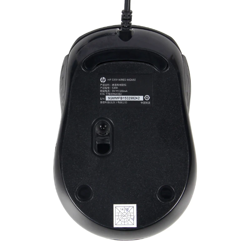 HP S300 оптическая USB Проводная мышь 1000 точек/дюйм 3-кнопочный ноутбук ПК офисная