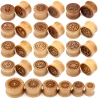 Затычки для ушей из дерева, 10-20 мм, 2 шт., расширители для пирсинга