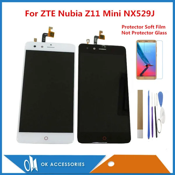 Высококачественный ЖК экран 5 0 дюйма для ZTE Nubia Z11 Mini NX529J + дигитайзер сенсорного