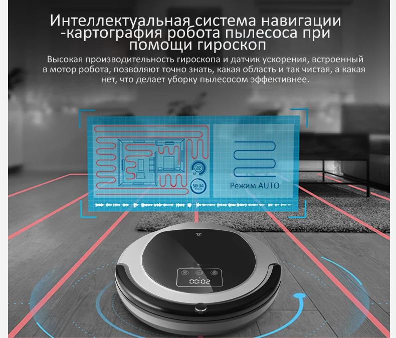 Wi-Fi мобильное приложение управление 2D карта и гироскоп навигация, память, низкое повторение, УФ-лампа, влажный и сухой робот пылесос беспроводной