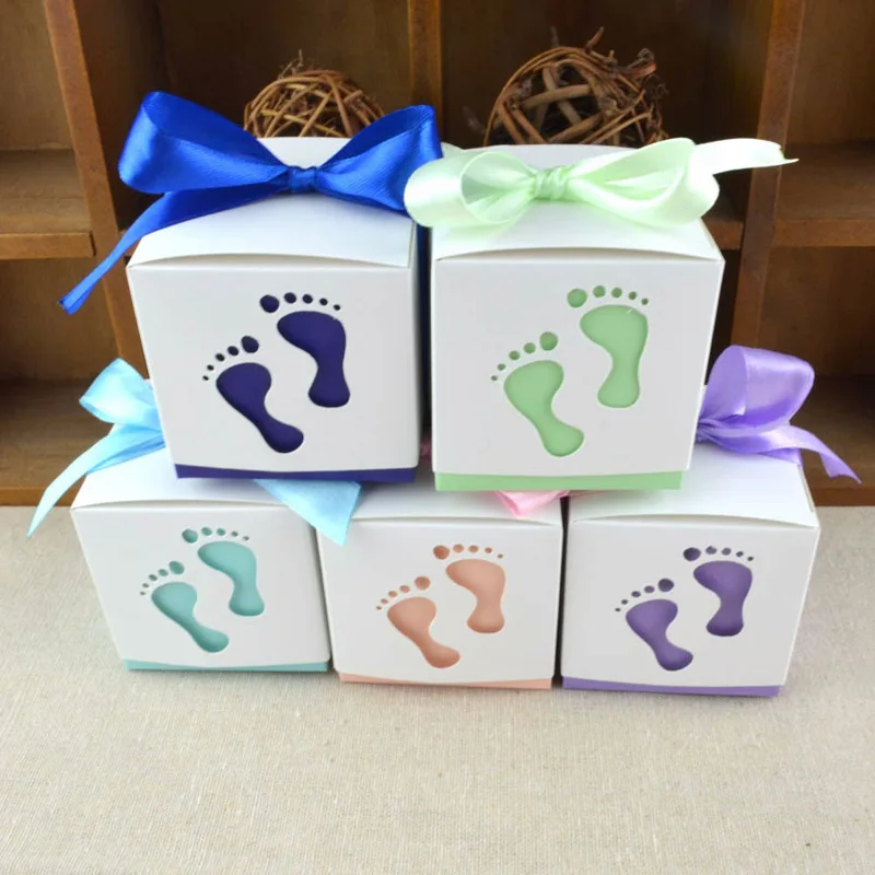 Подарочная коробка с лентой 50 шт.|Подарочные сумки и упаковка| |