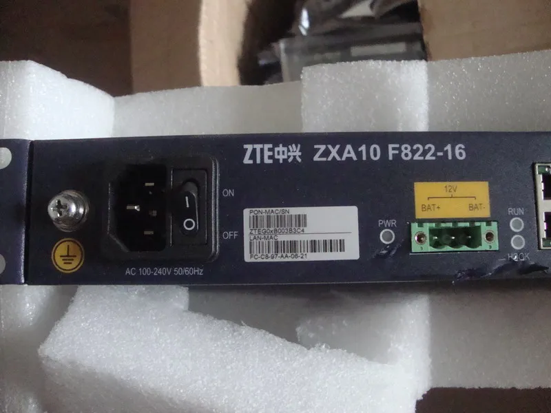 

Оптический переключатель ZTE ZXA10 F822-16, 16 портов 16FE + 16 каналов с 16 голосовыми разъемами ONU EPON