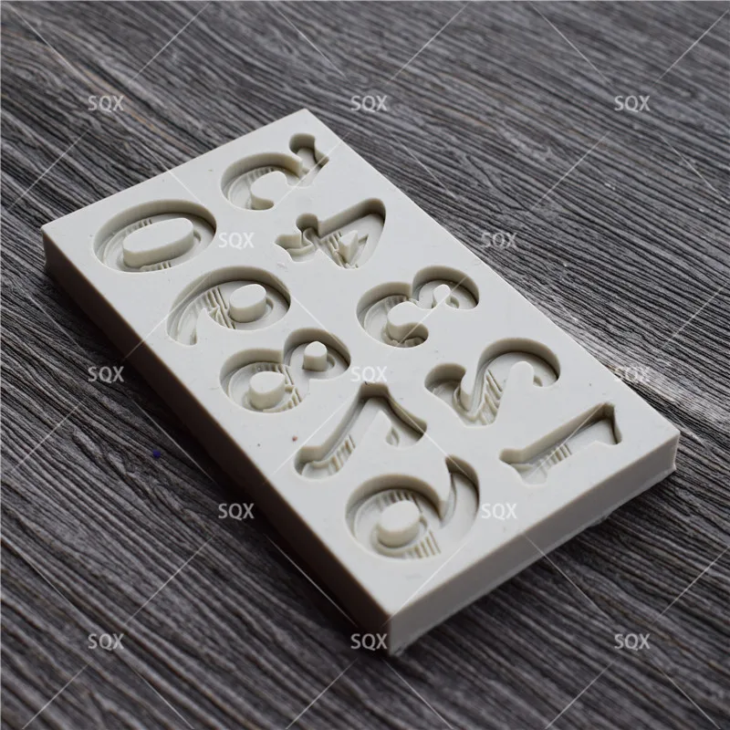 Градиентной заливки в форме цифр шоколада Fondant (сахарная) формы и украшения для