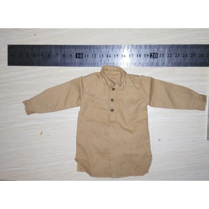 Модель желтой мужской рубашки времен Второй мировой войны 1/6 года аксессуары для