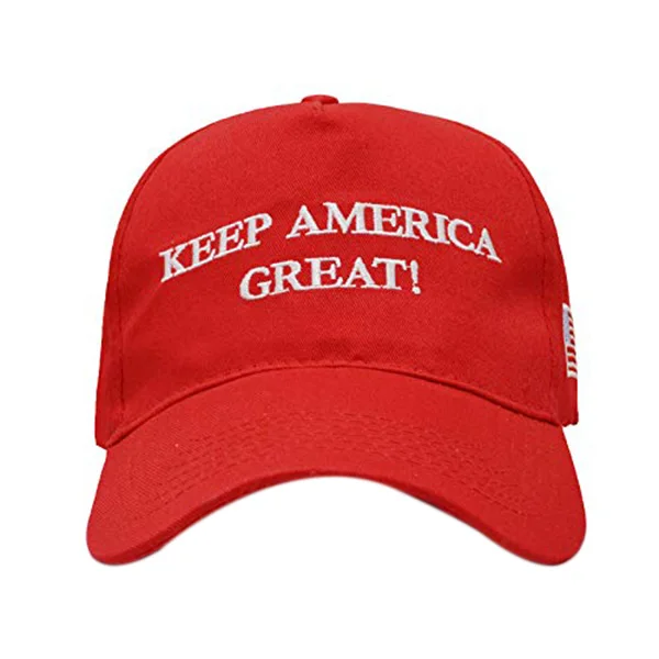 1 шт. лозунг Keep America Great Donald Trump бейсболка с флагом США регулируемая красного