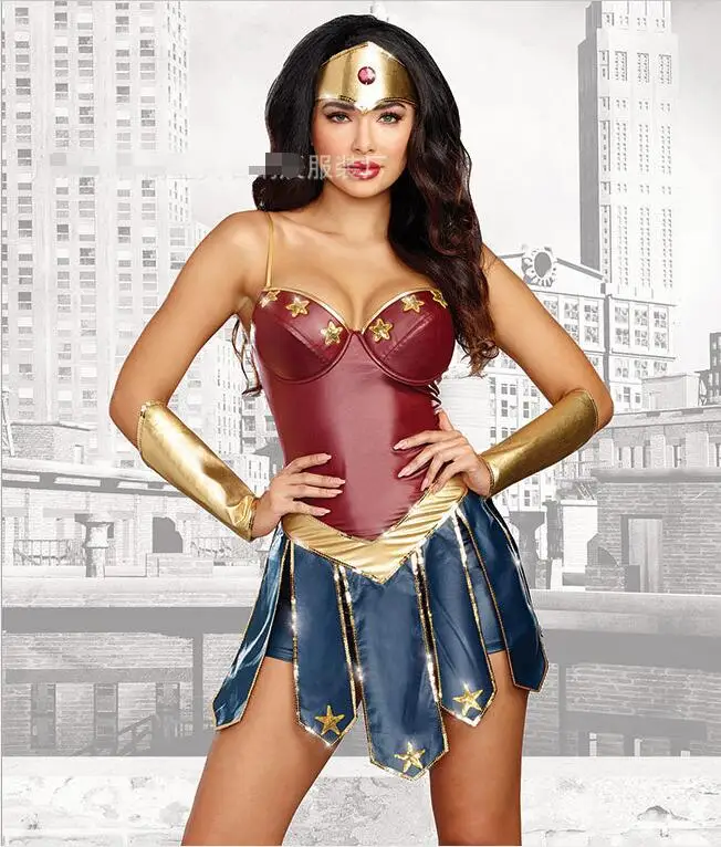 Superwomen Косплэй карнавальный костюм на Хэллоуин Пикантная женская обувь под